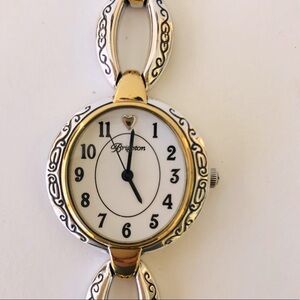 Brighton women’s watch. Silver and gold plated.  Brighton Alta Watch.New battery